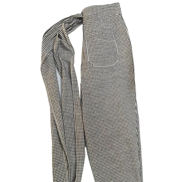 Anthropologie Cartonnier Tie-Waist Gingham Cropped Pants - Picture 8 of 10